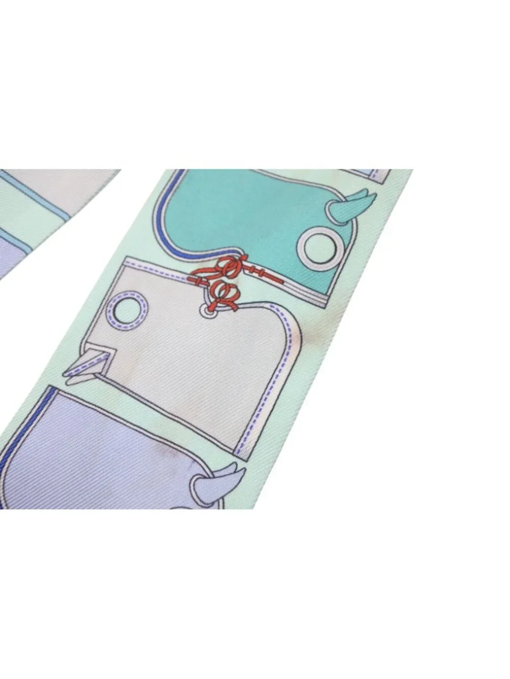 Hermes Twilly Camaille Green Multicolor Scarf